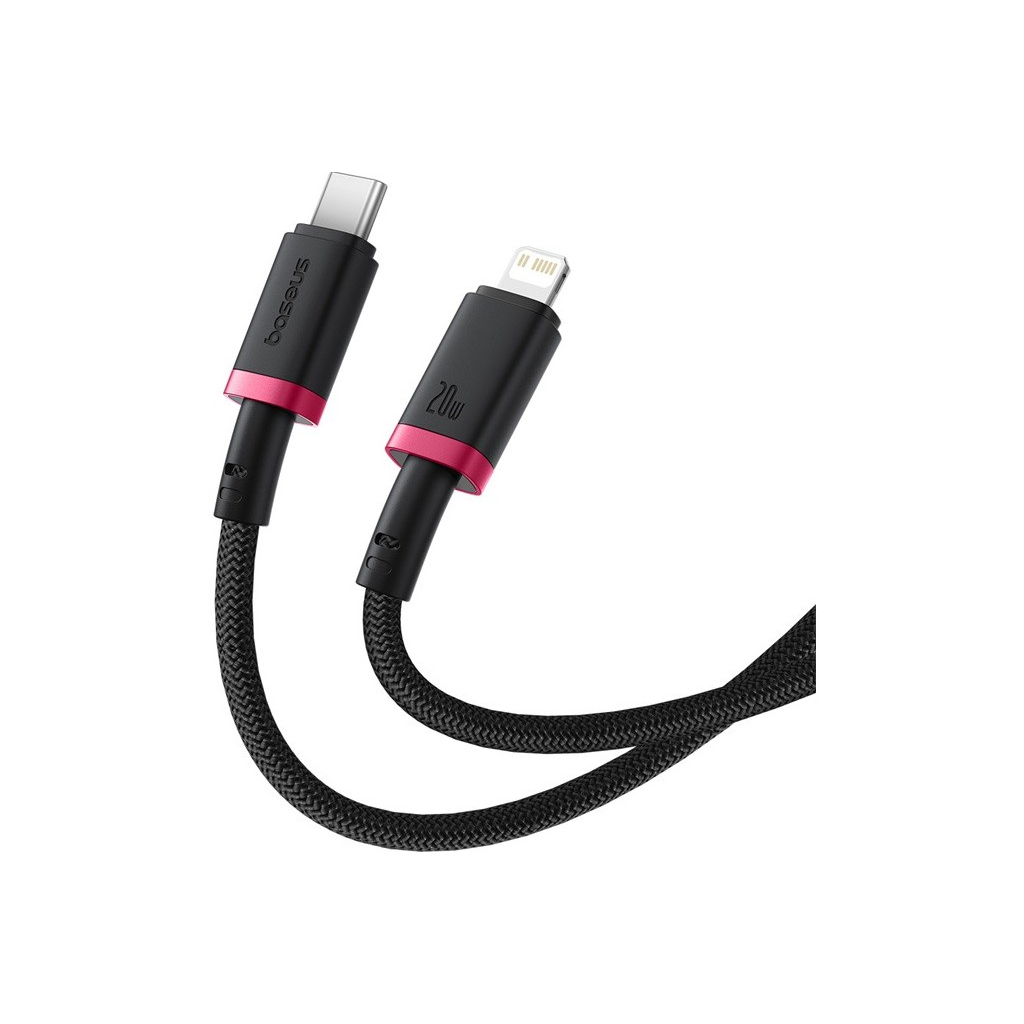 Дата кабель USB-C to Lightning 2.0m 20W red+black Baseus (P10377800U01-03)