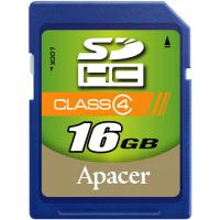 Карта пам'яті Apacer 16Gb SDHC class 4 (AP16GSDHC4-R)