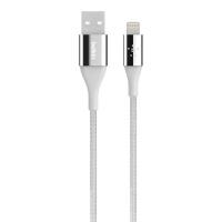 Дата кабель USB 2.0 AM to Lightning 1.2m MIXIT DuraTek silver Belkin (F8J207bt04-SLV)