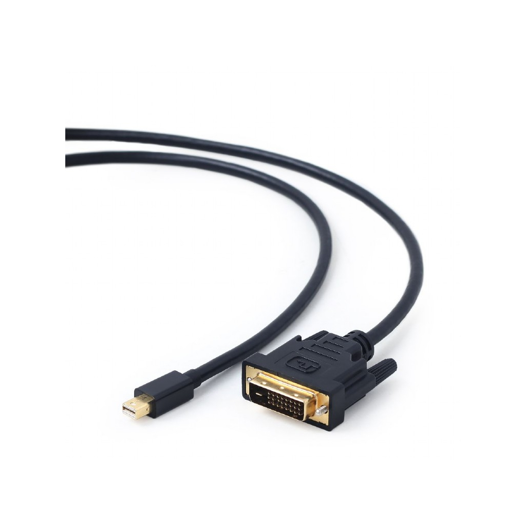 Кабель мультимедійний miniDisplayPort M to DVI M 1.8m 24+1pin Cablexpert (CC-mDPM-DVIM-6)