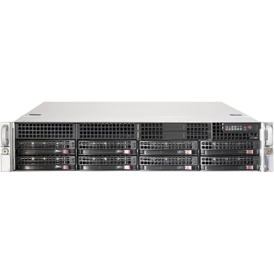 Корпус до сервера Supermicro 2U 8xHotSwap SAS/SATA, EE-ATX 800W HS RM Black (CSE-825TQC-R802LPB)