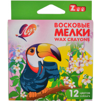 Colored pencils Luch Zoo six-gram wax. 12 colors (290109)