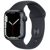 Смарт-годинник Apple Watch Series 7 GPS 41mm Midnight Aluminium Case with Black S (MKMX3UL/A)