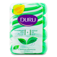Duru 1+1 solid soap With green tea extract and moisturizing cream 4 x 80 g (8690506025076/8690506517793)