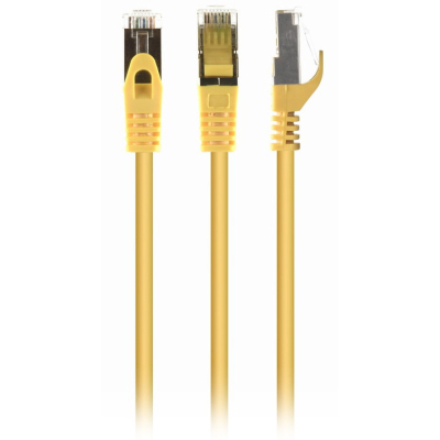 Патч-корд 2м S/FTP Cat 6A CU LSZH yellow Cablexpert (PP6A-LSZHCU-Y-2M)