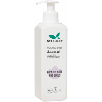 DeLaMark shower gel with pomegranate aroma and notes of lotus 400 ml (4820152331458)