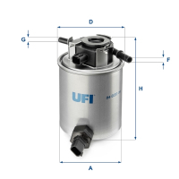 Fuel filter UFI 24.020.01