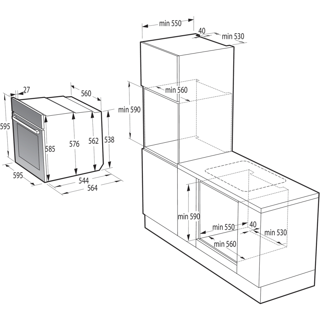 Духова шафа Gorenje BO6727E03BG (BO 6727 E03BG)