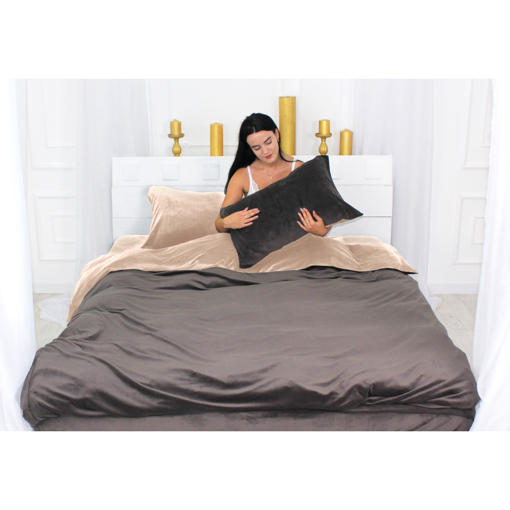 Постільна білизна MirSon Велюр Winter Frost 28-0004 + 28-0003 Kohleria Velvet 110х140 (2200004008592)
