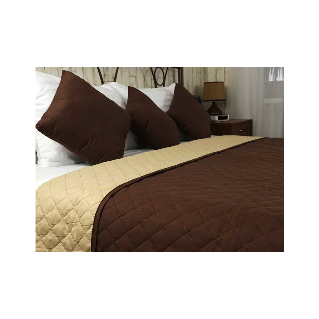 Покривало Руно Chocolate Ромб 150x212 см (360.52У_Chocolate ромб)