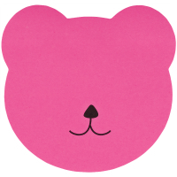 Paper for notes Axent with an adhesive layer Bear 70x70mm, 50 sheets (2444-01-A)