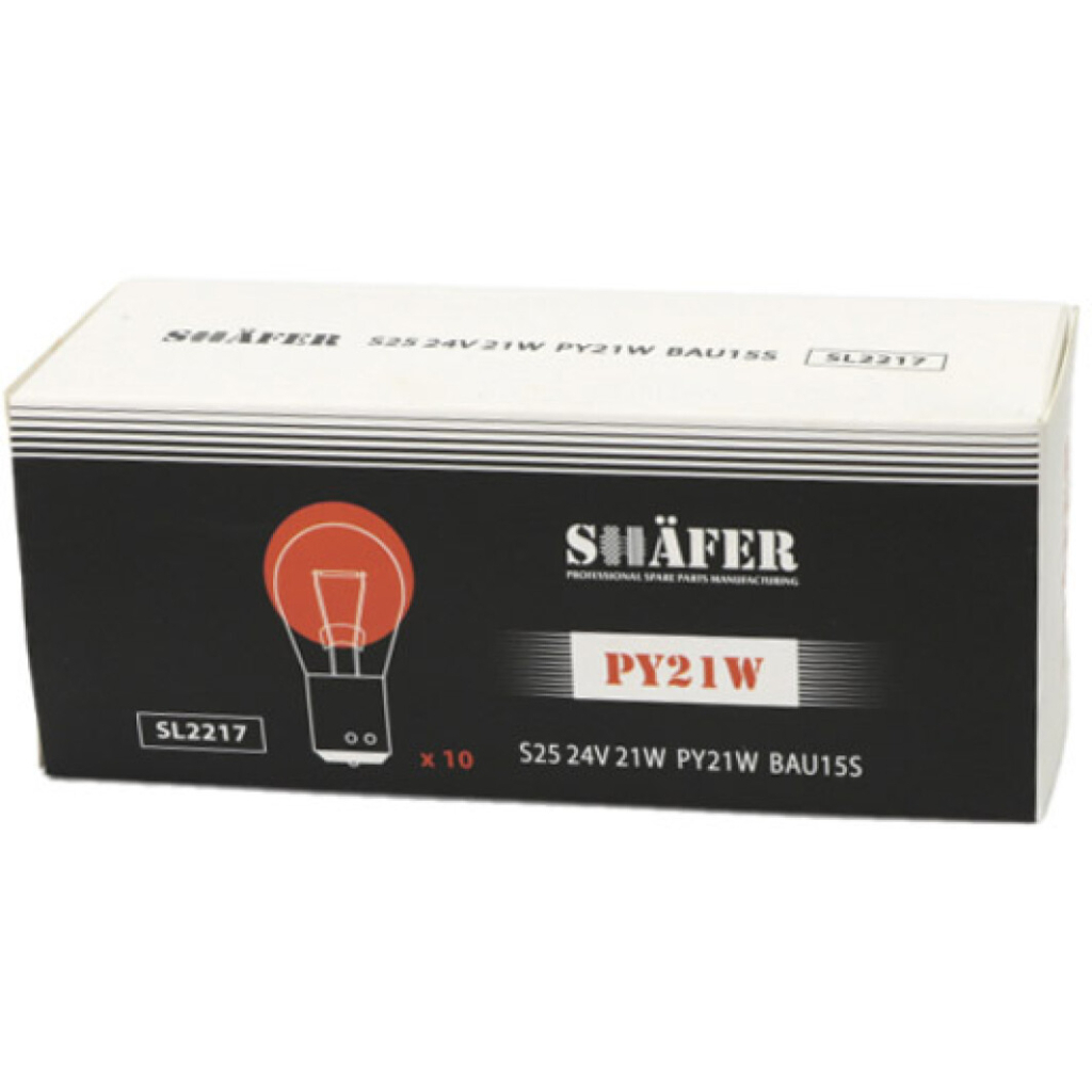 Автолампа SHAFER 24V21WPY21WBAU15S (SL2217)