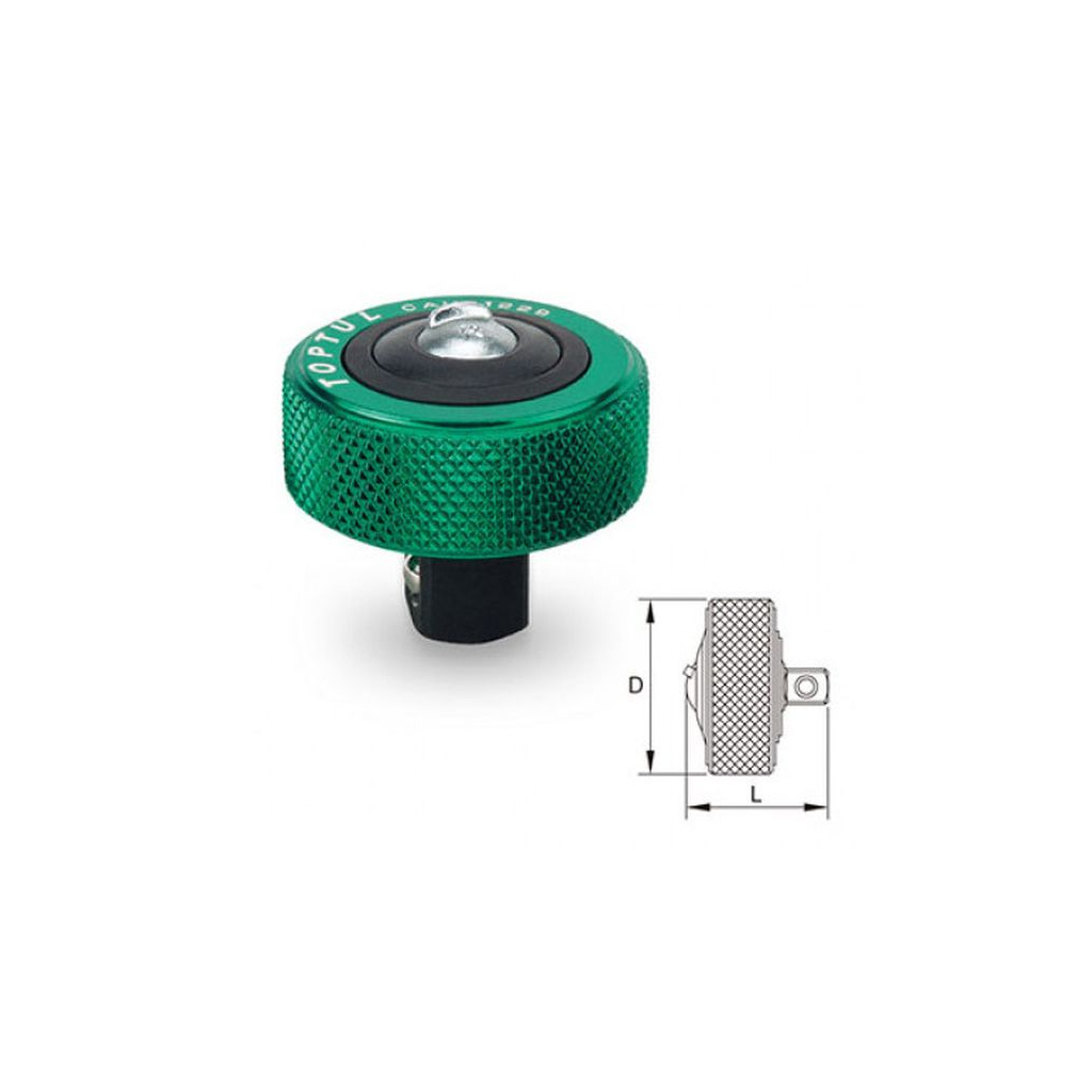 Тріскачка Toptul міні дискова 1/2" 52 зубці (CAUB1633)