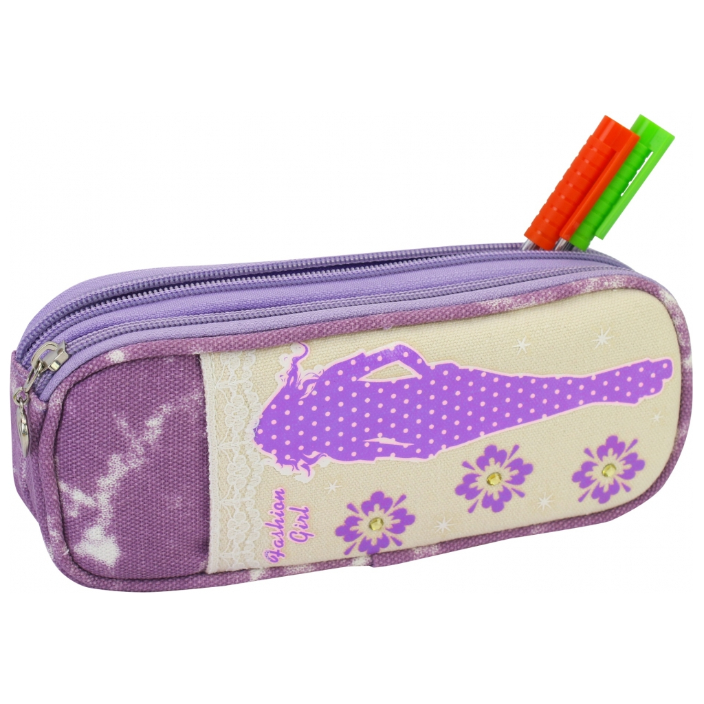 Пенал Cool For School 1 відділення Фіолетовий (J-2392-purple) Пенал Cool For School 1 відділення Фіолетовий (J-2392-purple)