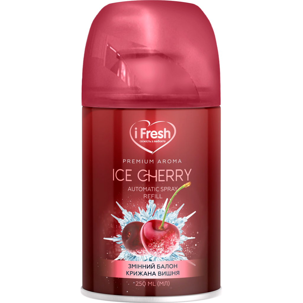 Освіжувач повітря iFresh Premium Aroma Ice Cherry Змінний балон 250 мл (4820268100146)
