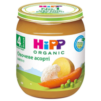Дитяче пюре HiPP Овочеве асорті 125 г (1223072)