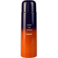 Термос Magio 1032 0.75 л Чорно-помаранчевий (MG-1032G)