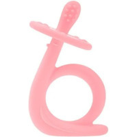 Akuku silicone teether Snail, pink (A0115)