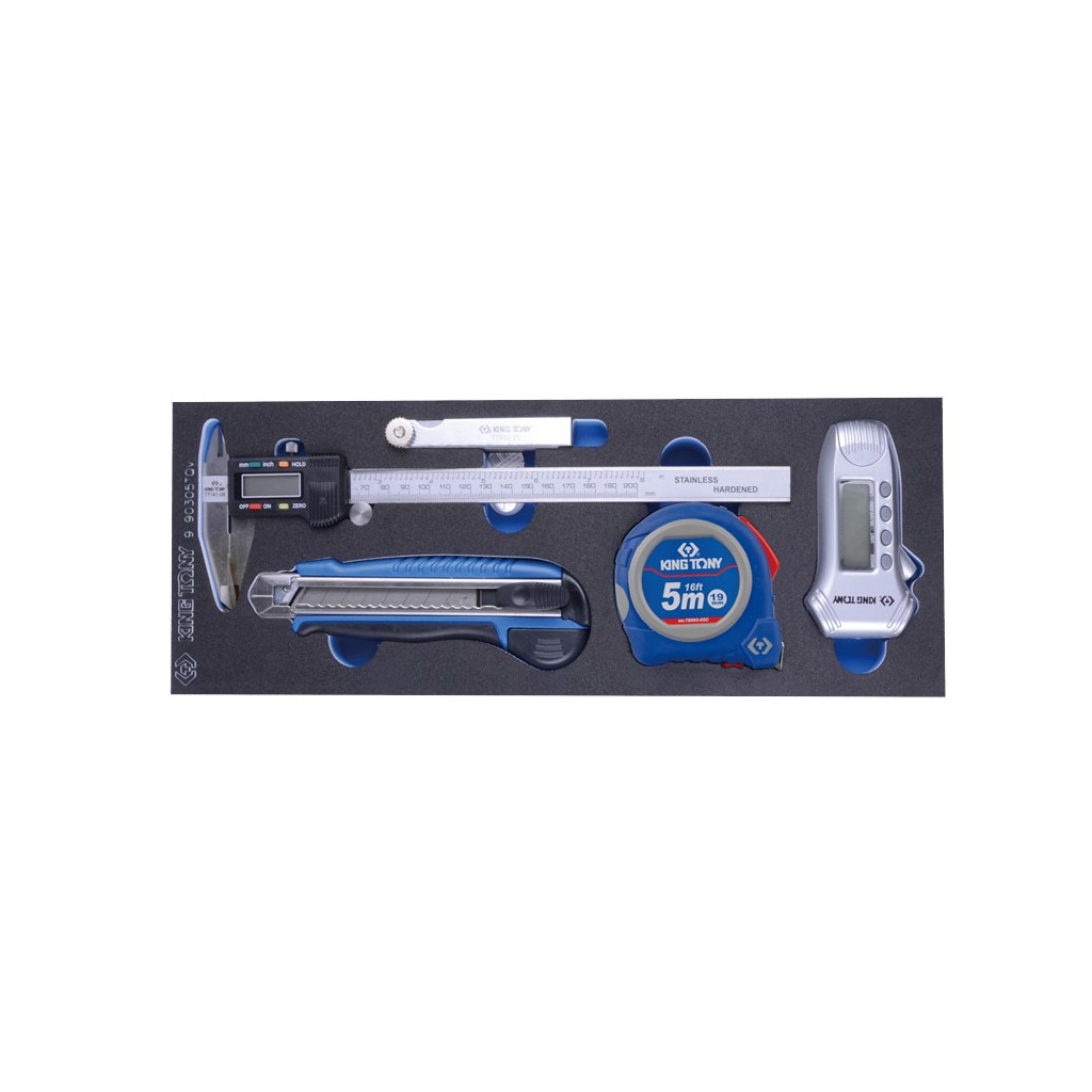 Набір інструментів KING TONY вимірювальних 5 шт. (9-90305TQV) Набір інструментів KING TONY вимірювальних 5 шт. (9-90305TQV)