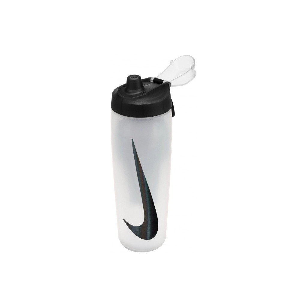 Пляшка для води Nike Refuel Bottle Locking Lid 18 OZ білий, чорний 532 мл N.100.7669.125.18 (887791745002)