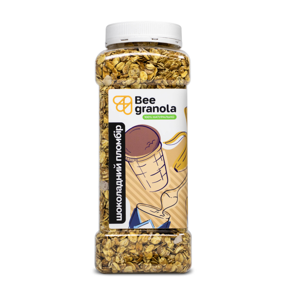 Гранола Bee Granola Шоколадний пломбір 500 г (4820228430627)