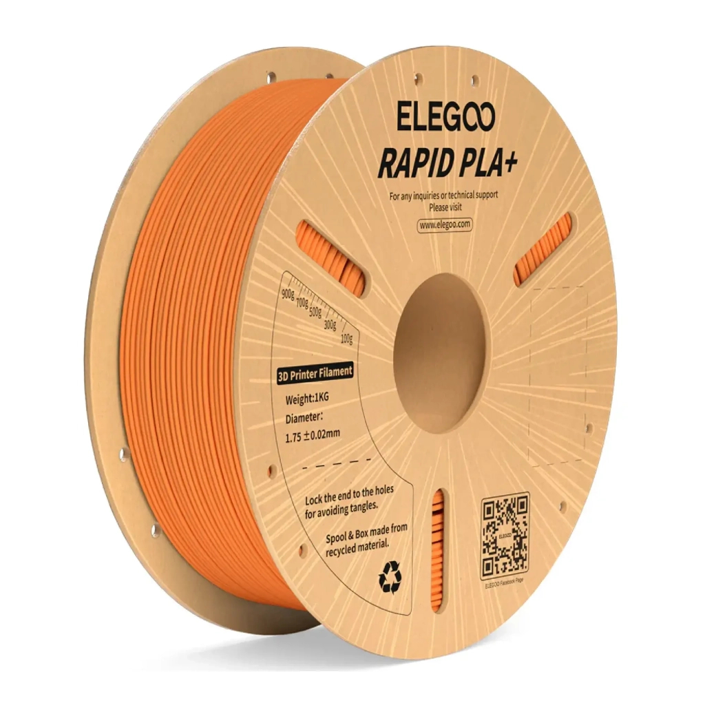 Пластик для 3D-принтера ELEGOO Rapid PLA Plus 1кг, 1.75мм, orange (50.203.0120) Пластик для 3D-принтера ELEGOO Rapid PLA Plus 1кг, 1.75мм, orange (50.203.0120)