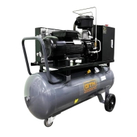 Компресор GTM 100л, 350л/хв, 3кВт, 8бар, 220V (DLG3V 230)