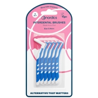 Brushes for interdental spaces Nordics L-shaped 0.40 mm 6 pcs. (3800500324487)