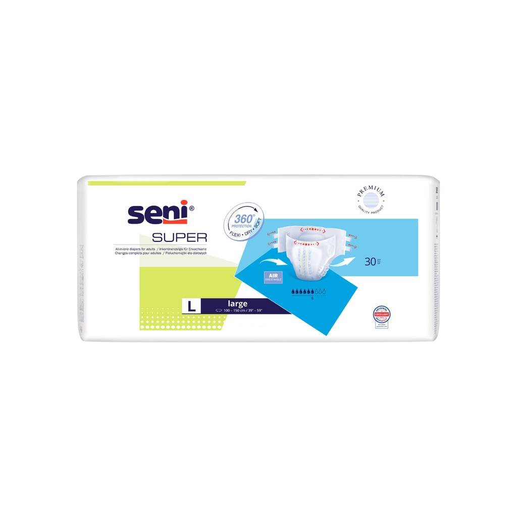Підгузки для дорослих Seni Super Large 100-150 см 30 шт (5900516803766)