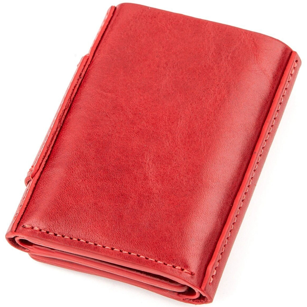 Портмоне Grande Pelle З гладкої шкіри Червоне (11153)