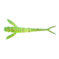 Fishing silicone FishUP Flit 1.5" 026 - Flo Chartreuse/Green (10pcs/pack) (1862.02.33)