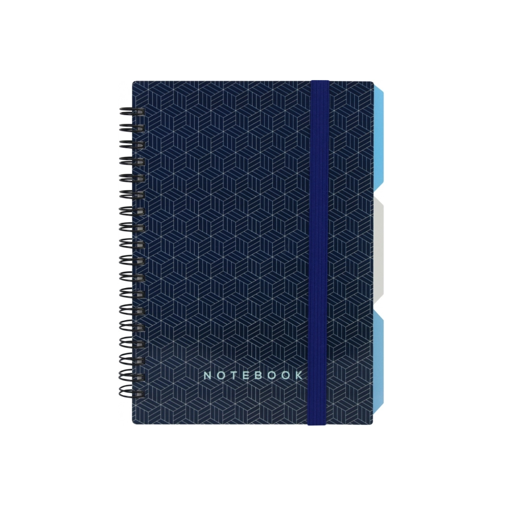 Блокнот Optima Desing 45, B6 з розділювачами 100 аркушів, клітинка (O20358-45) Блокнот Optima Desing 45, B6 з розділювачами 100 аркушів, клітинка (O20358-45)