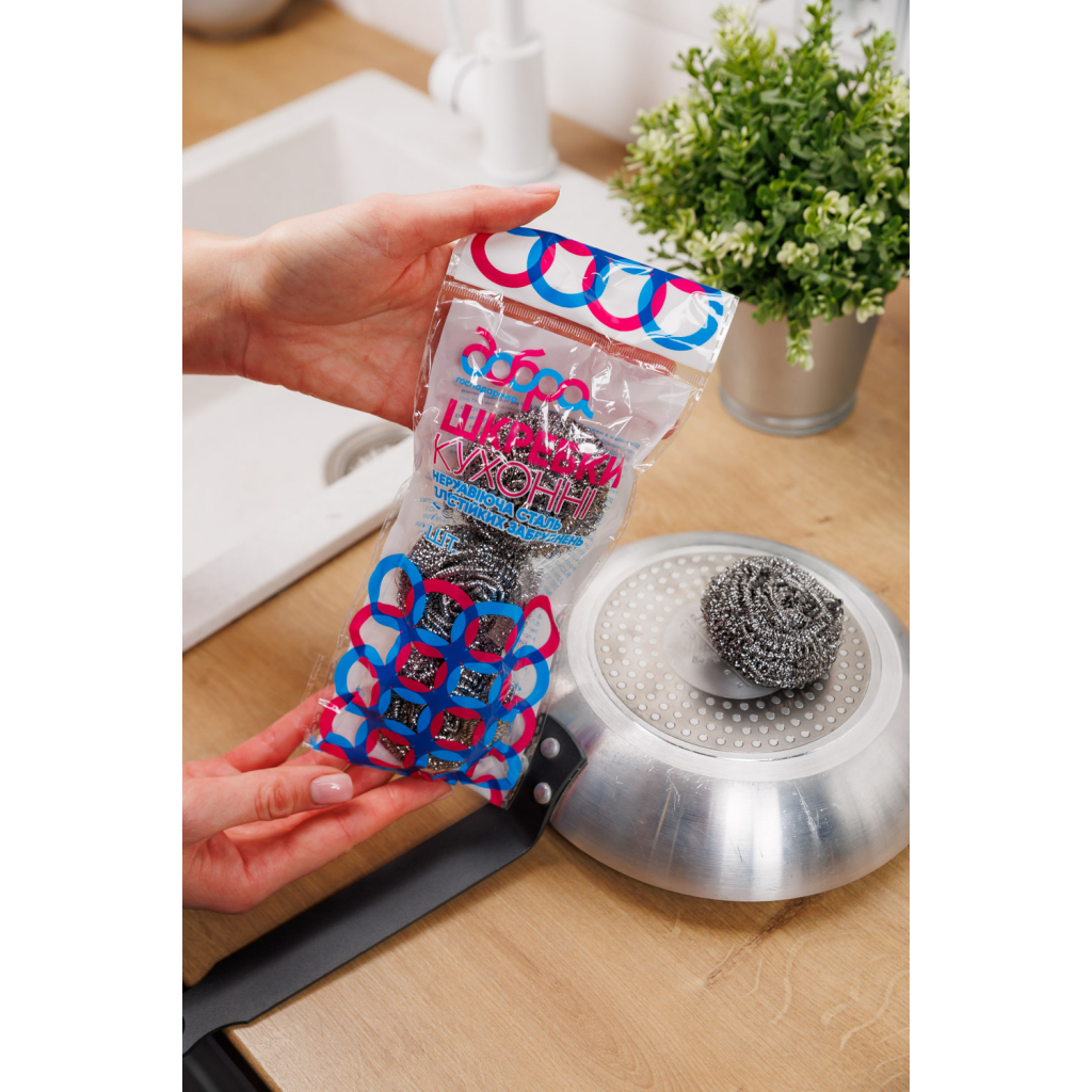 Скребок Добра Господарочка Спірально-металеві 3 шт. (4820086522199)