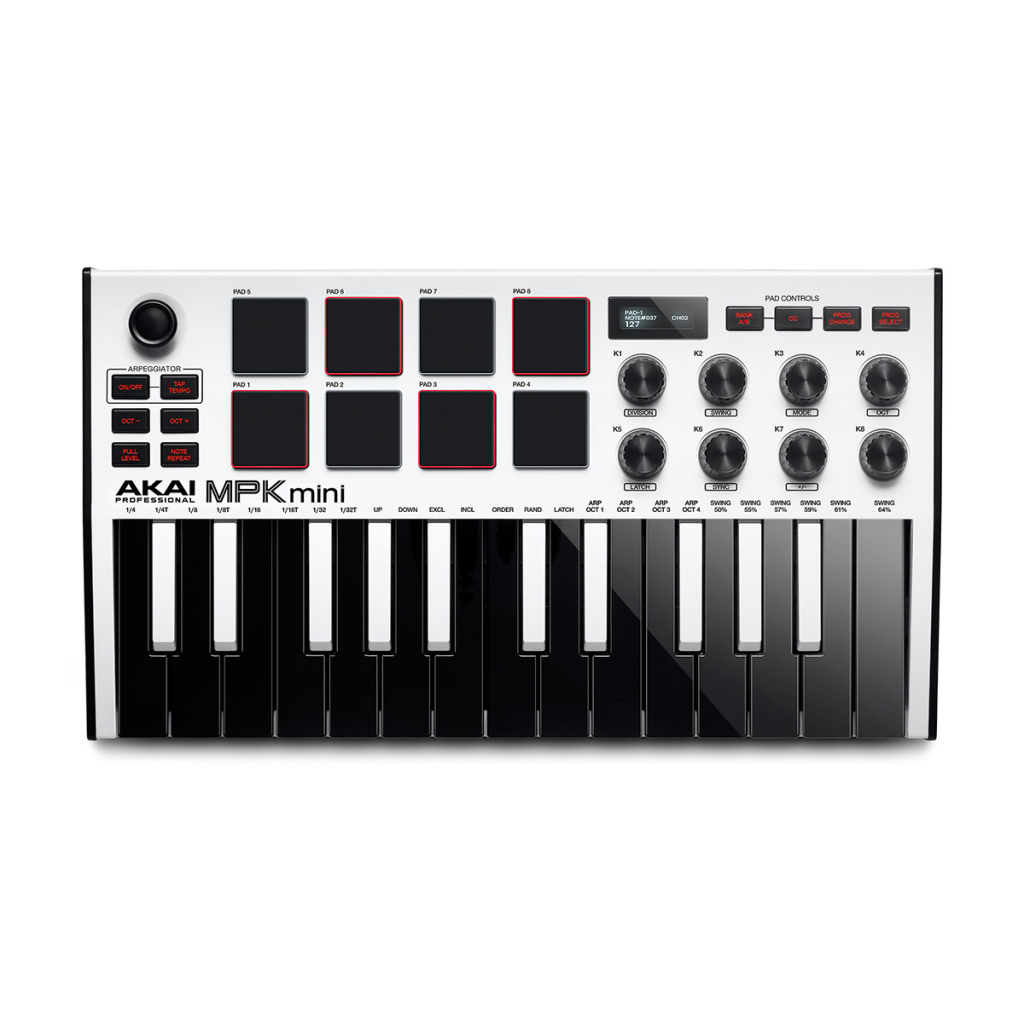 MIDI-клавіатура Akai MPK MINI MK3 White (230878)