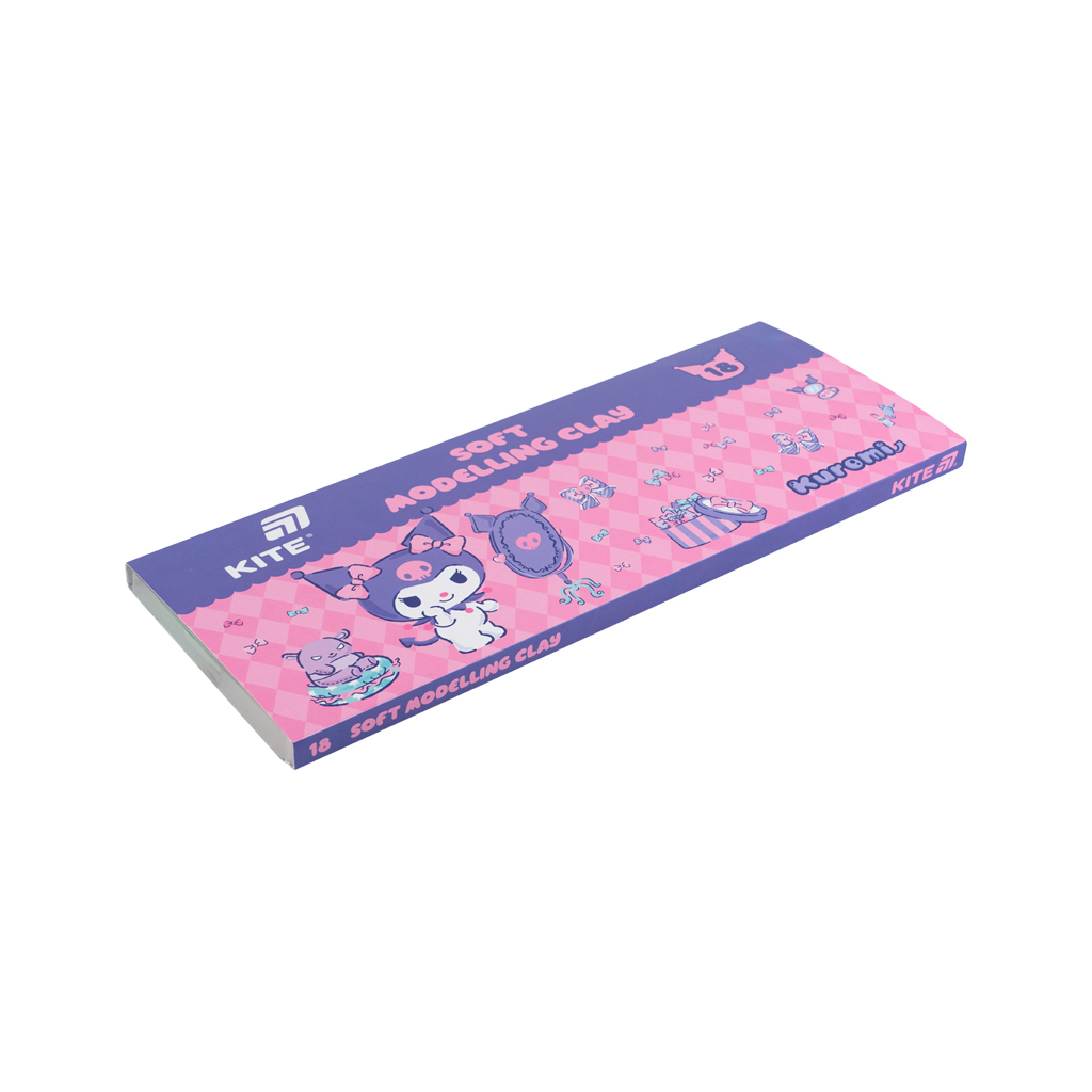 Пластилін Kite Kuromi восковий, 18 кольорів, 360 г (HK24-085) Пластилін Kite Kuromi восковий, 18 кольорів, 360 г (HK24-085)