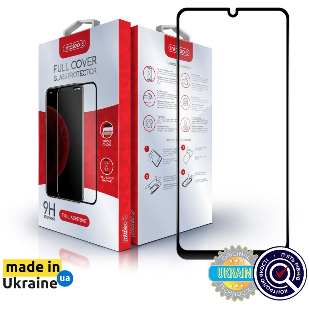 Скло захисне Intaleo Full Glue Xiaomi Redmi 13C Black (1283126583230)