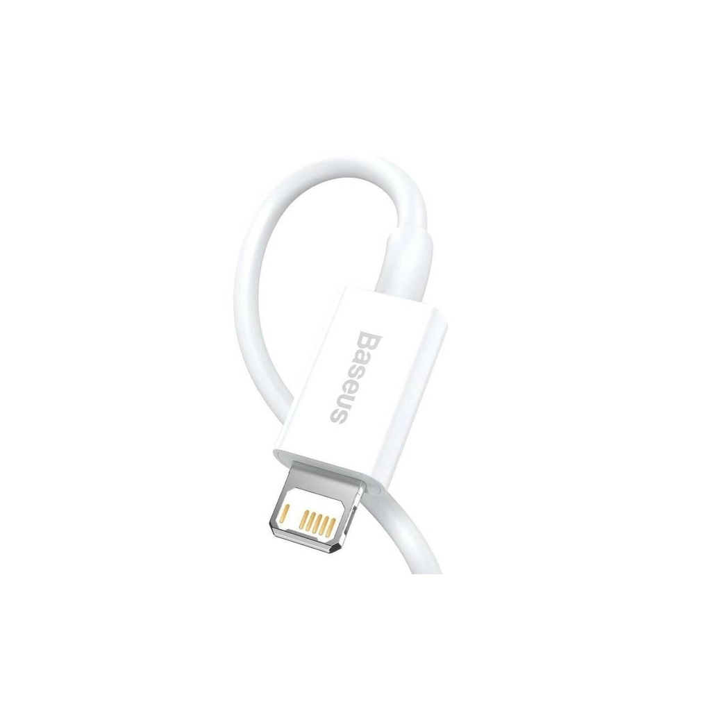 Дата кабель USB 2.0 AM to Lightning 2.0m Superior Fast Charging 2.4A white Baseus (CALYS-C02) Дата кабель USB 2.0 AM to Lightning 2.0m Superior Fast Charging 2.4A white Baseus (CALYS-C02)