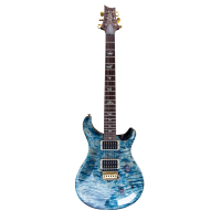 Electric guitar PRS Custom 24 10 Top Faded Whale Blue