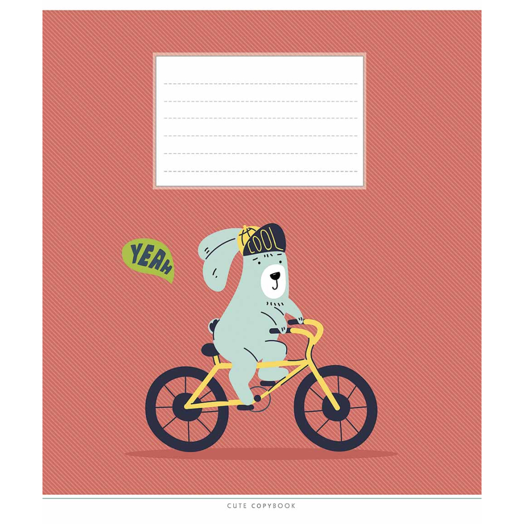 Зошит Школярик Cute copybook 12 аркушів лінія (012-3212L)