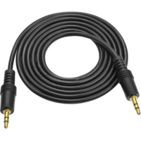 Кабель мультимедійний 3.5mm M to 3.5mm M 1.5m black Voltronic (YT-AUXGJ(M)/(M)-1.5-B)