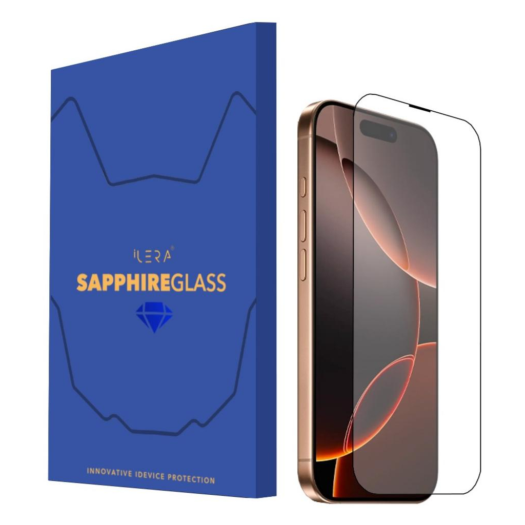 Скло захисне iLera Sapphire Ultra + Glass iPhone 16 Pro Max (ILSPDL16PRMAX)