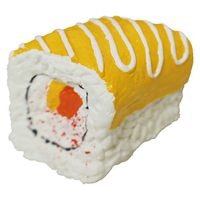 Dog toy MISOKO&CO Sushi shape yellow 4.4 cm (BEIRJ03528)