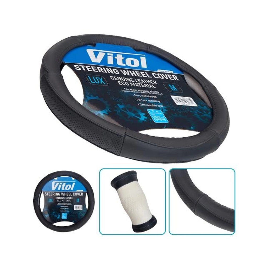 Чохол на руль VITOL M чорн (VLOD-CL102 BK M)