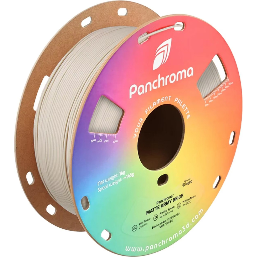 Пластик для 3D-принтера Polymaker PLA PANCHROMA MATTE 1,75mm 1kg ARMY BEIGE (CA04007)