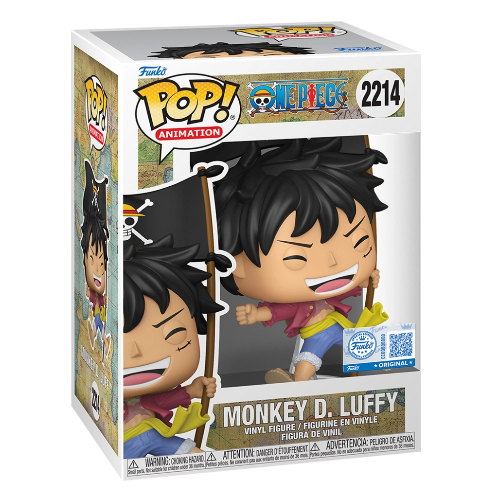 Фігурка Funko Pop серії Великий куш - Луффі з прапором (91970) Фігурка Funko Pop серії Великий куш - Луффі з прапором (91970)