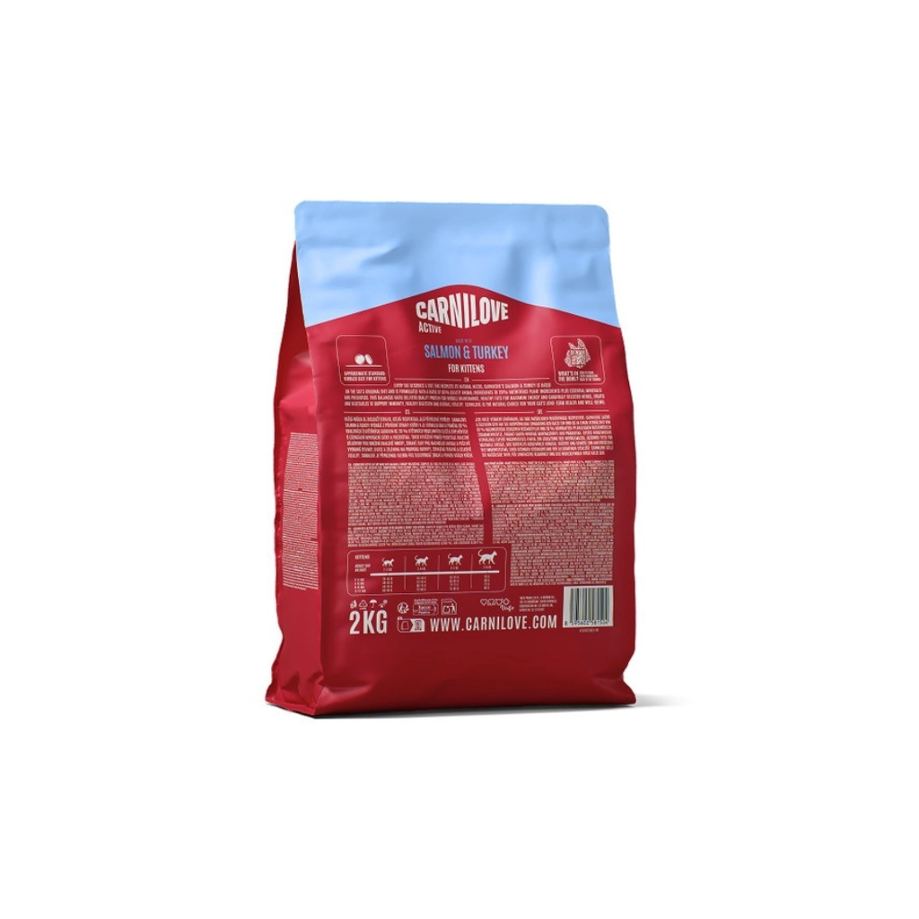 Сухий корм для кішок Carnilove Active Salmon & Turkey Kitten 2 кг (8595602581504)