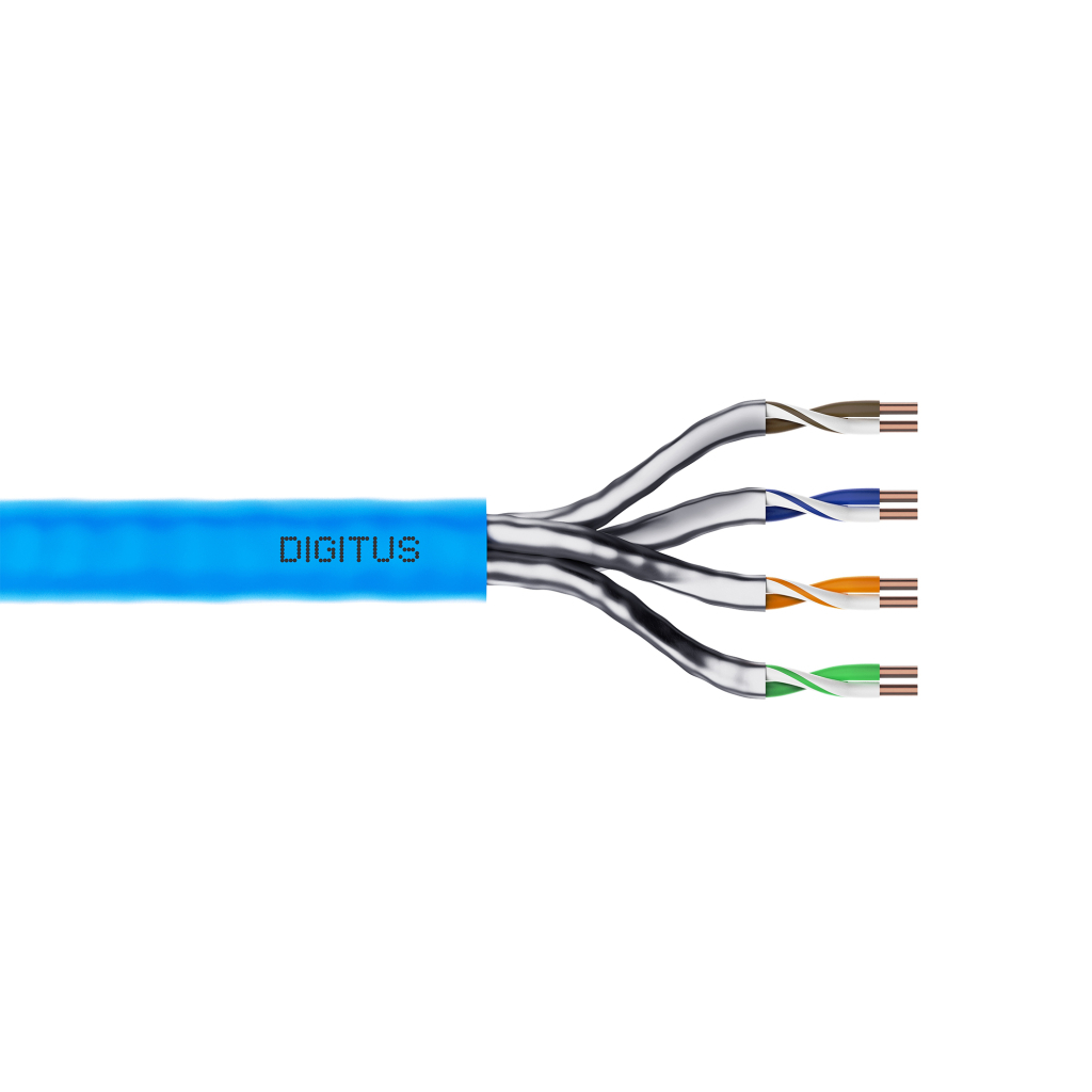 Кабель мережевий Digitus FTP 305м, cat.6A, AWG 23/1, CU, LSZH-1, blue (U-FTP) (DK-1625-A-VH-305)