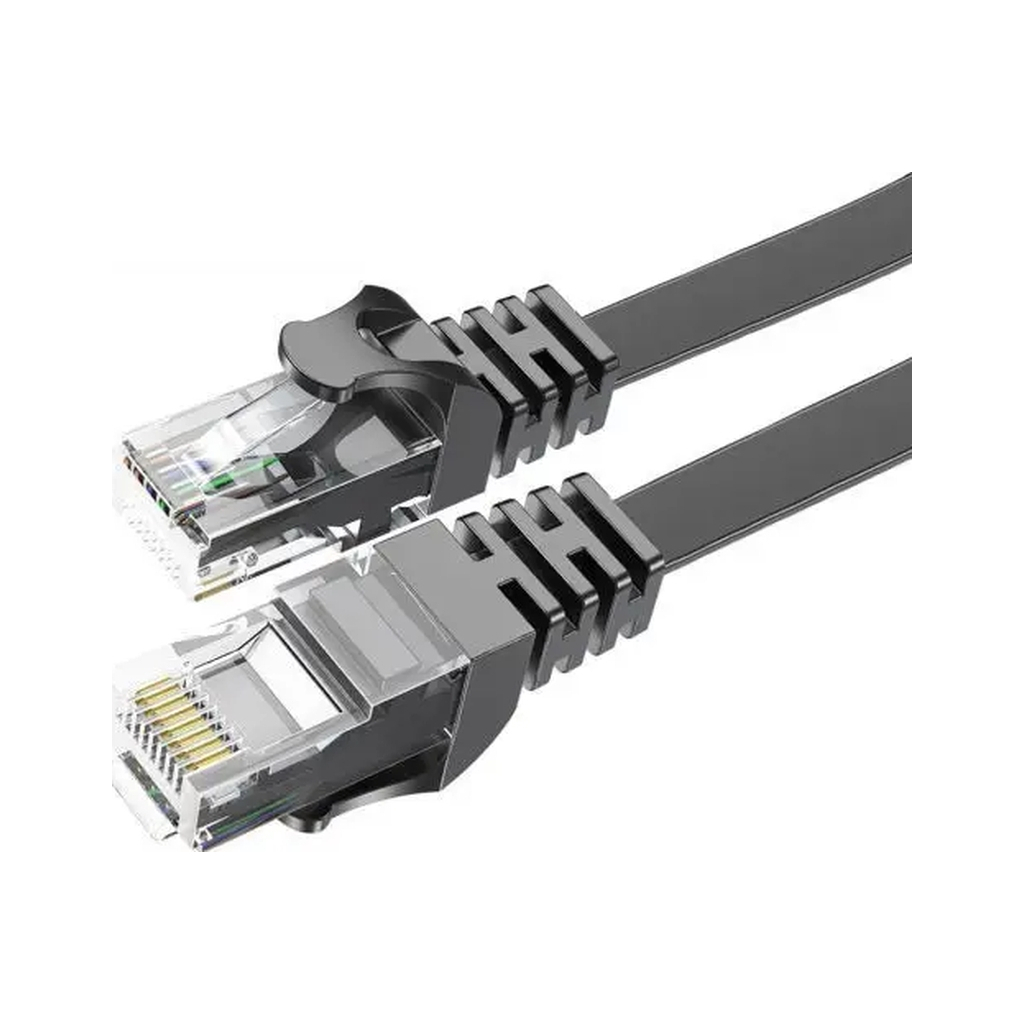 Патч-корд 1м, UTP, сat 6, CU, AWG32, TopSpeed Cable Ethernet RJ45 Splitter Network Flat Cable, Black Essager (EXCWXB-JS01) Патч-корд 1м, UTP, сat 6, CU, AWG32, TopSpeed Cable Ethernet RJ45 Splitter Network Flat Cable, Black Essager (EXCWXB-JS01)