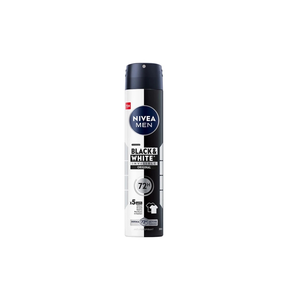 Антиперспірант Nivea MEN Black & White Invisible Original Anti-Perspirant 200 мл (4005808730018)