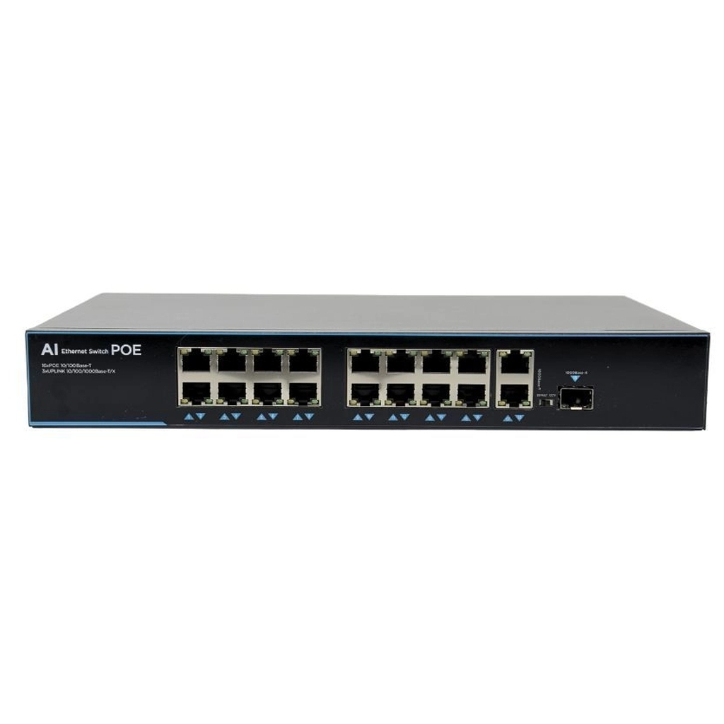 Комутатор мережевий Atis PoE-1018-16P-1S/250 AI